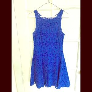 BB Dakota Renley Lace Fit & Flare Dress